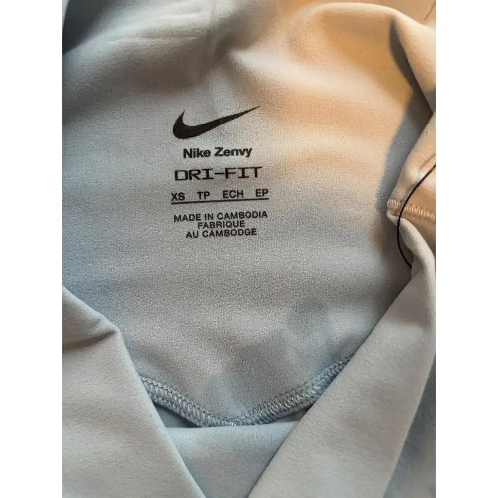 Nike Zenvy Dri Fit High Waisted Leggings Light Blue Athletic Workout Size XS NWT